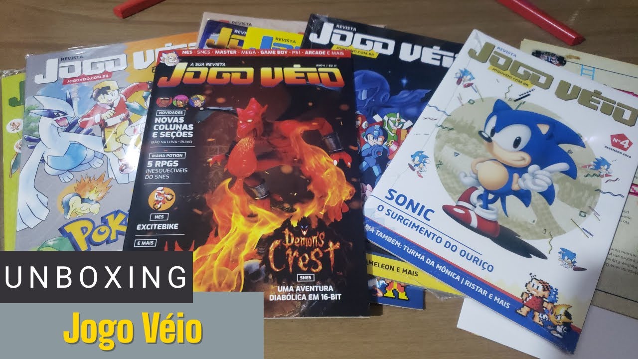 Revista Jogo Véio (Unboxing) - Games clássicos e nostalgia!