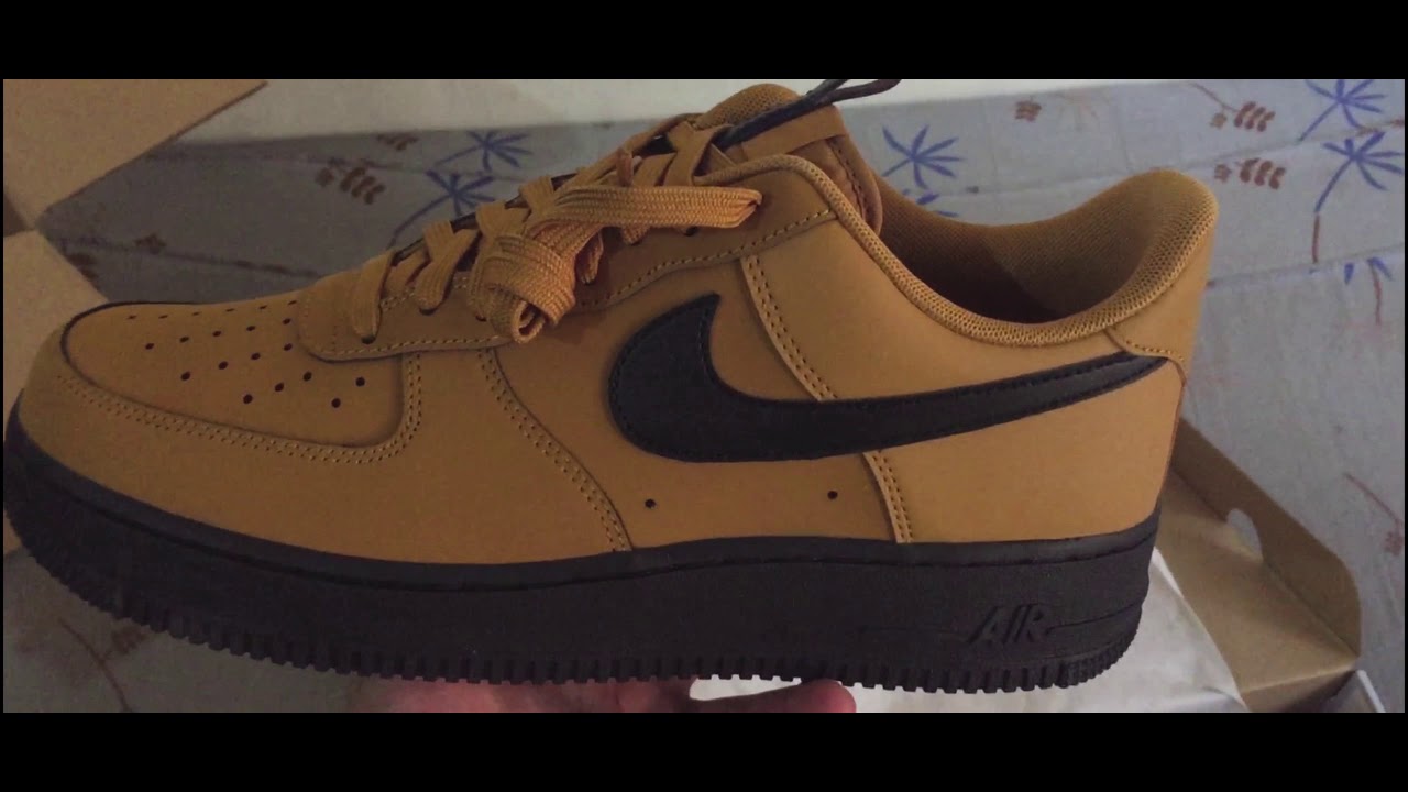 AF1 WHEAT BLACK UNBOXING