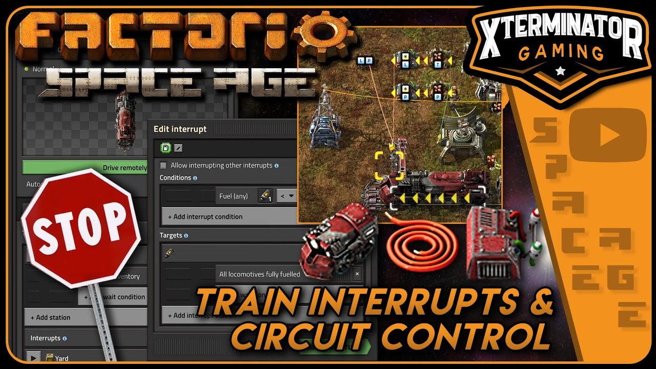 Train Interrupts in Factorio 2.0 🚂 : A Simple Guide | Total Autonomy!