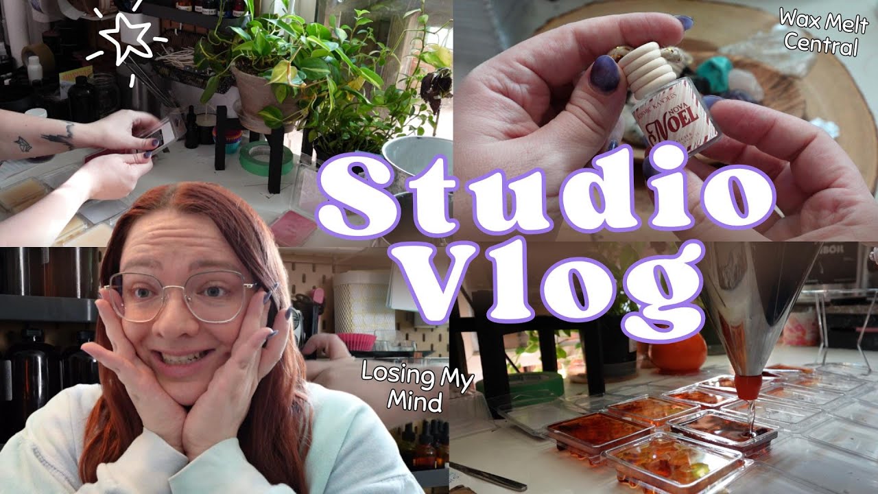 my weekend as a small business owner  | candle-making studio vlog