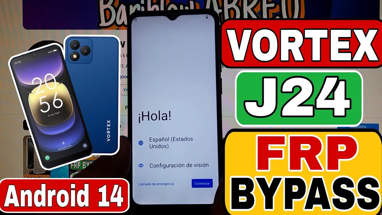 Vortex J24 Android 14 Eliminar Cuenta Google | Vortex J24 FRP Bypass 2025 | Android 14 😱