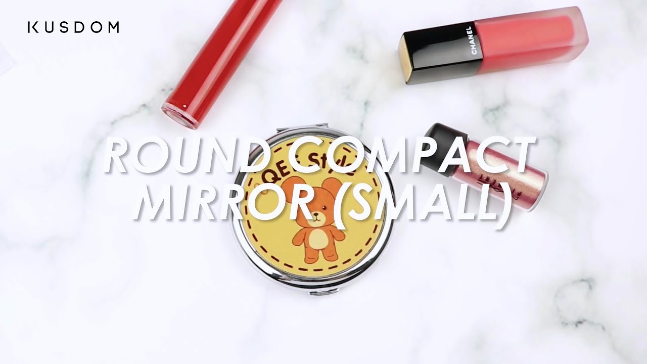 Circle Shaped Pocket Mirror Case (Small) - Design your own