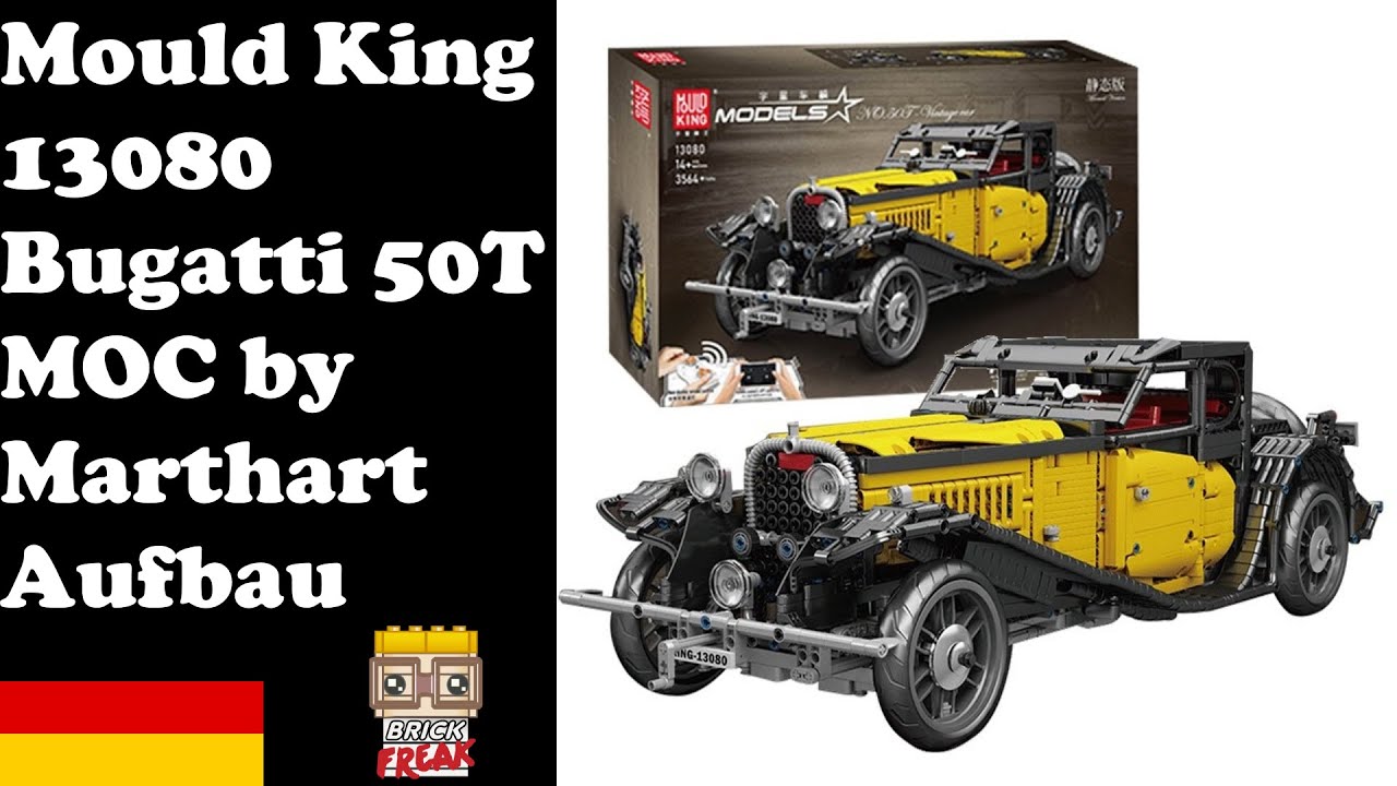 Mould King 13080 - Bugatti 50T - Aufbau