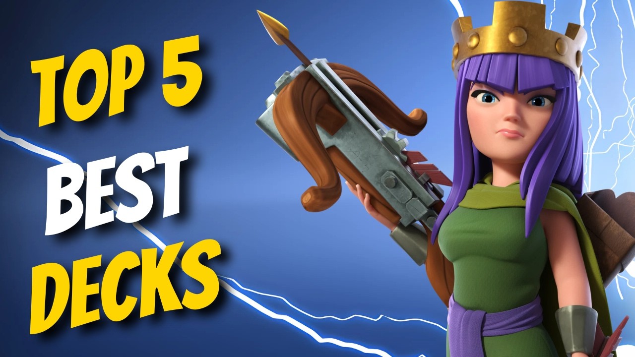 THE *TOP 5🏆* BEST DECKS IN CLASH ROYALE