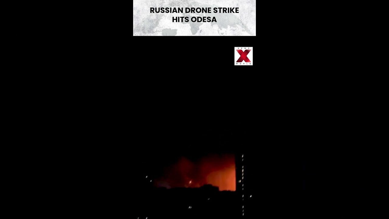 #russian drone hits civilian areas in Ukraine&rsquo;s #odesa | NewsX World