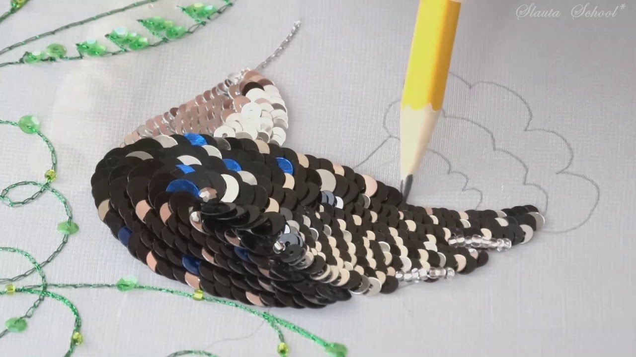 Luneville Embroidery Tutorial. Professional. Lesson 9