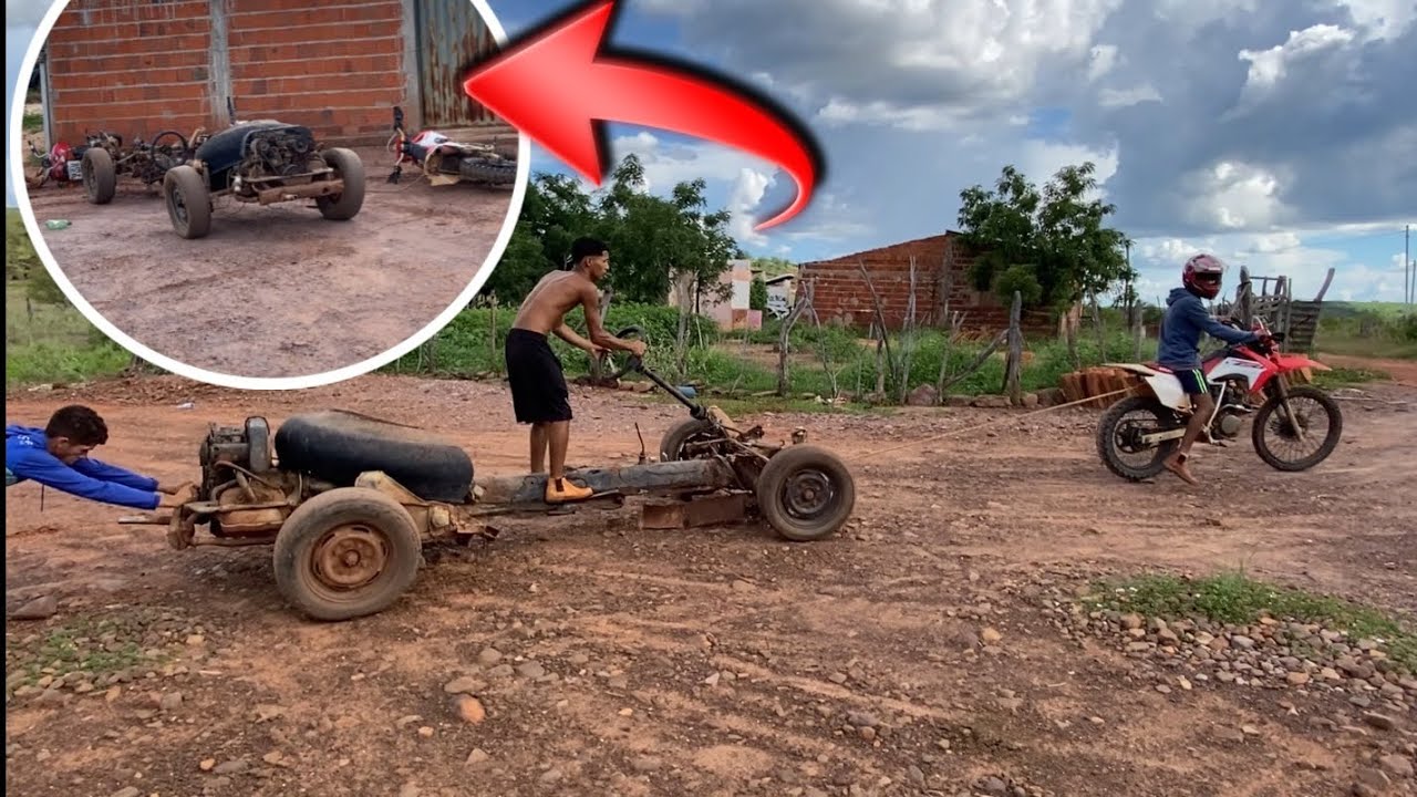 BRUTINHO FAZ TRILHA INSANA COM SEU CARRO E DA MUITO RUlM