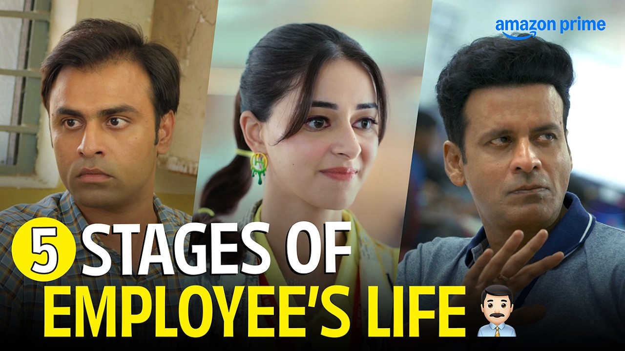 5 Stages Of An Employee's Life | Panchayat, Farzi, The Family Man,Call Me Bae,Four More Shots Please