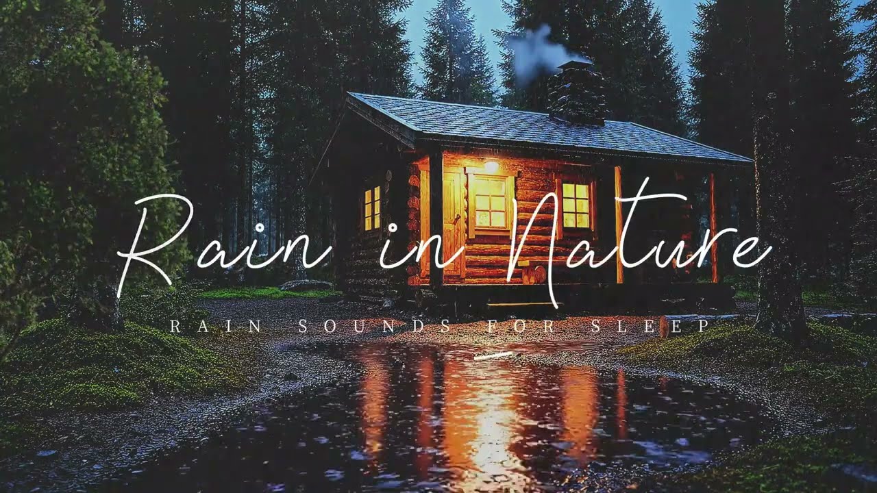 Rain Sound For Sleep | Calm Rain Sounds in Woods | Stress Relief & Sleep