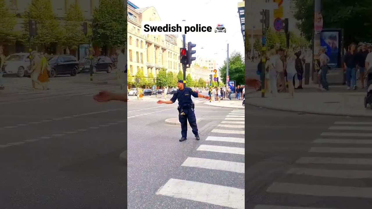 police 🚔 in Stockholm sweden #trending #short #food #foryou #subscribe