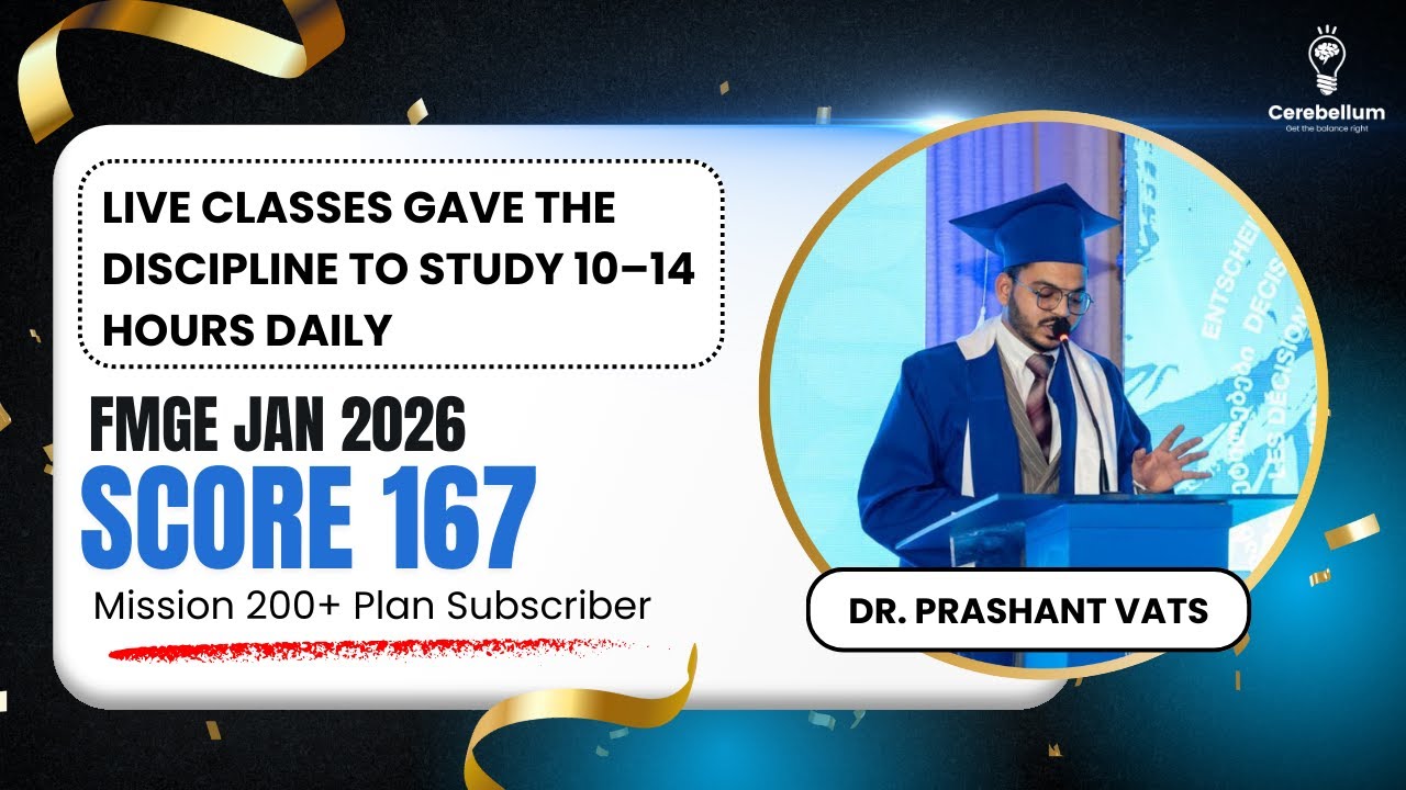 FMGE PASSED with 167 Marks | ‘I’m an Average Student’ Real Strategy | Dr. Prashant