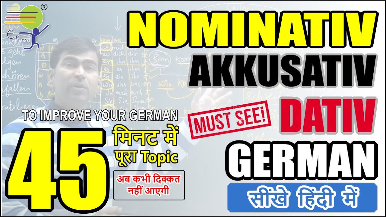 Learn German | Nominativ | Akkusativ | Dativ in German A1|