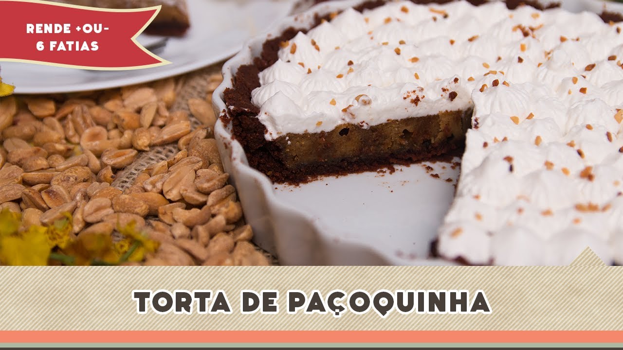 Torta de Paçoquinha - Receitas de Minuto #159
