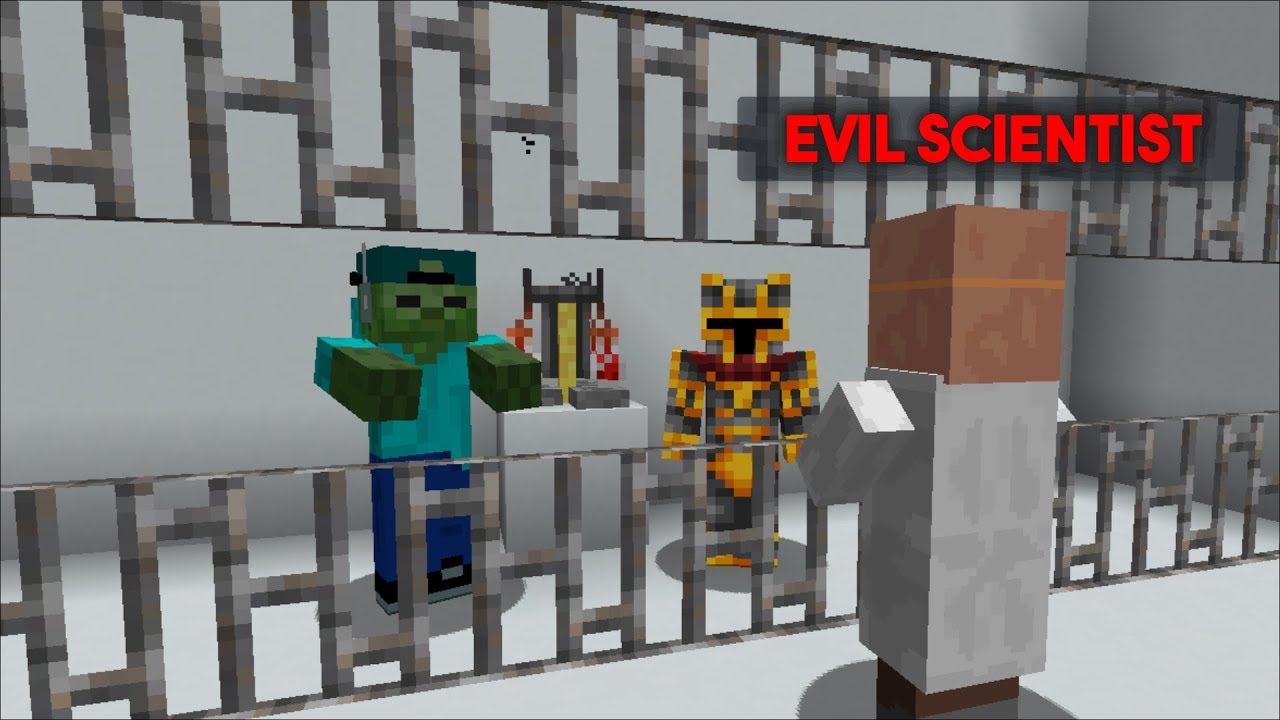 MC NAVEED AND MARK FRIENDLY ZOMBIE ARE IN PRISON FROM AN EVIL SCIENTIST!! ESCAPE PRISON!! Minecraft