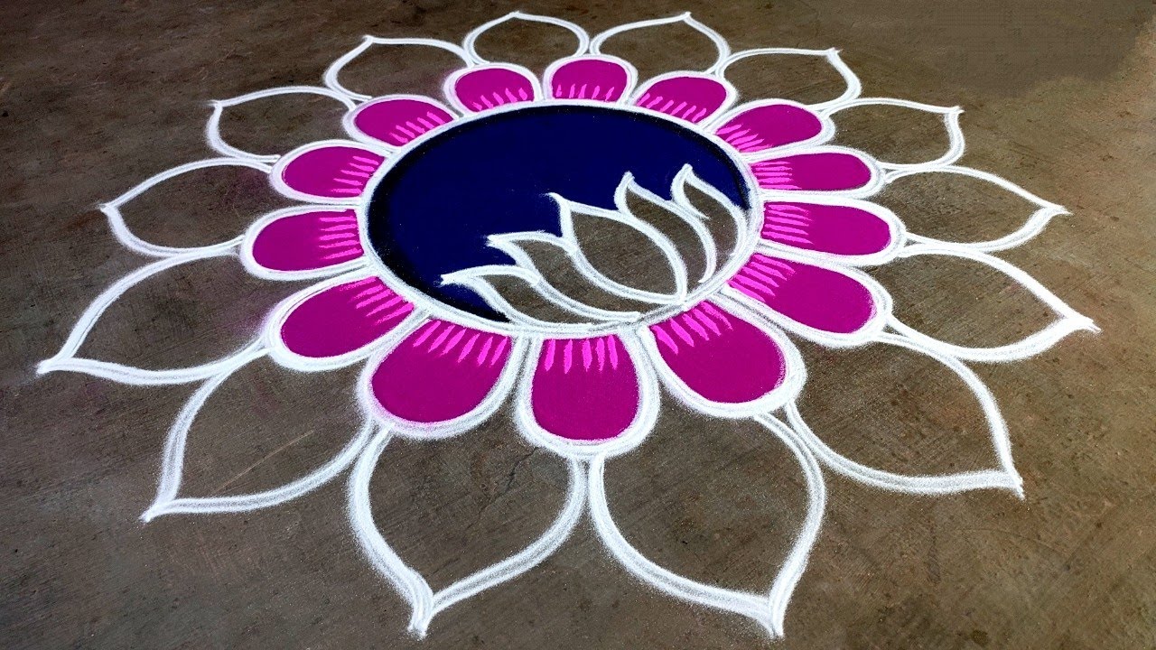 Newyear big rangoli designs 2026|Newyear beautiful rangoli|Newyear muggulu|Amazing rangoli