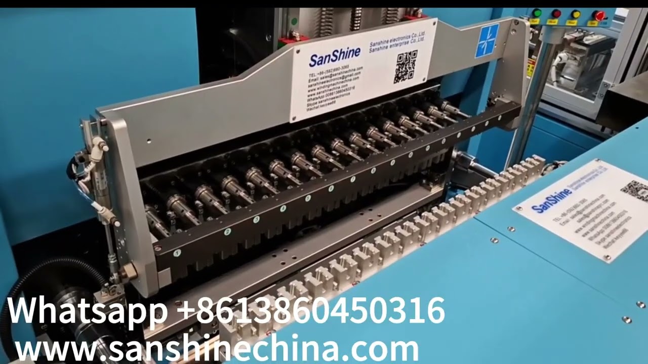 Fully automatic relay solenoid valve current contactor production line load bobbin wind tin test