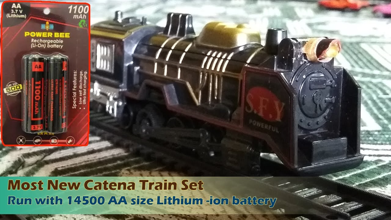 New Catena Run with 14500 Li Ion Battery| Rail King Track | Dream Hobby Railway | Indian Railway