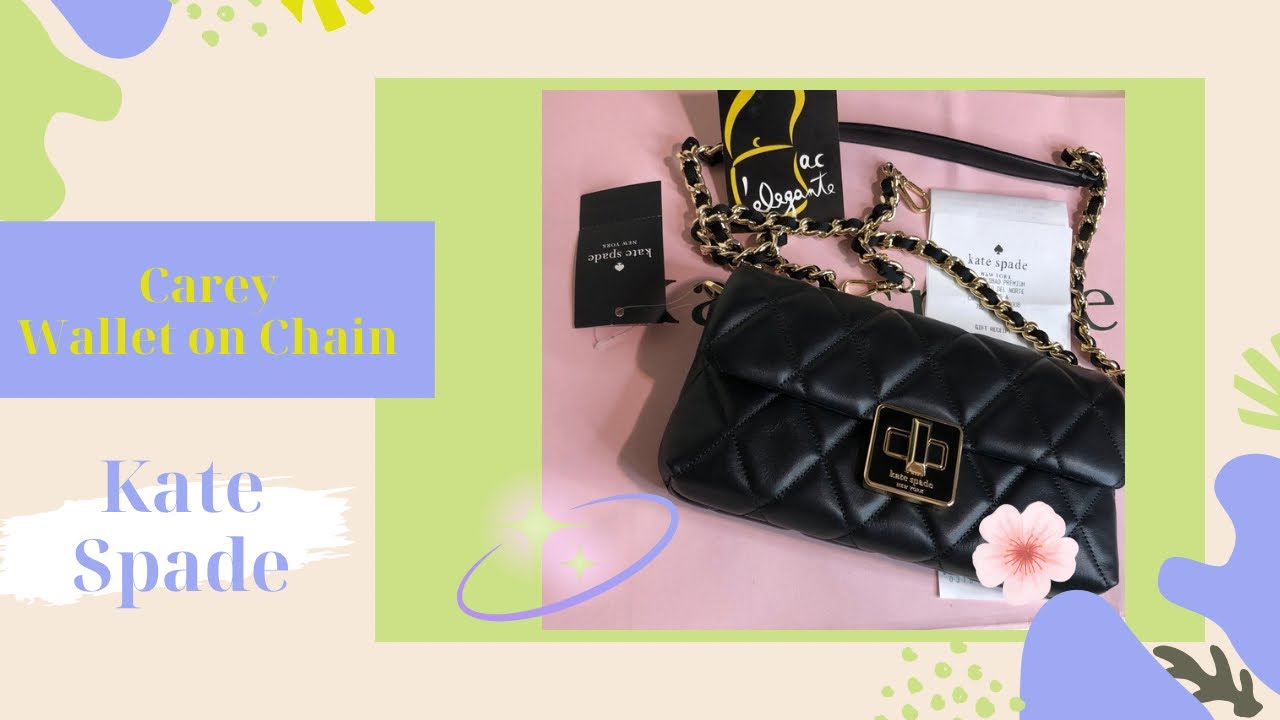 Кошелек на цепочке Kate Spade Carey, черный