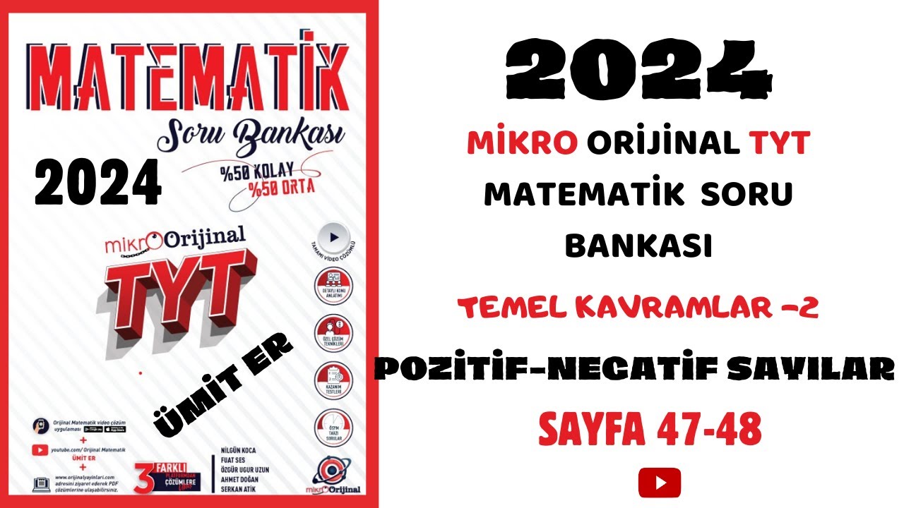 MİKRO TYT SORU BANKASI | TEMEL KAVRAMLAR | Syf 47-48 |@umiter55  #yks2024