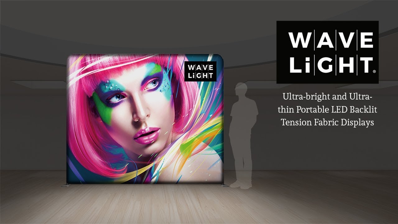 WaveLight® LED Backlit Tension Fabric Display Walls