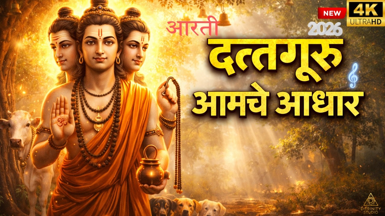 दत्तगुरू आमचे आधार | Marathi Datta Aarti 2026 | Guru Datta Song | D Trinity Studio
