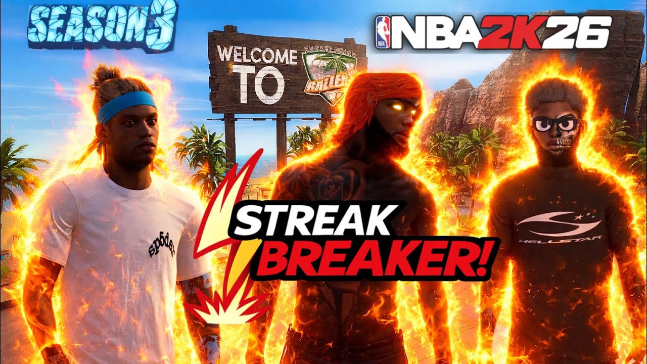 STREAK HUNTING SUNSET BEACH ON 6'8 DEMIGOD NBA2K26