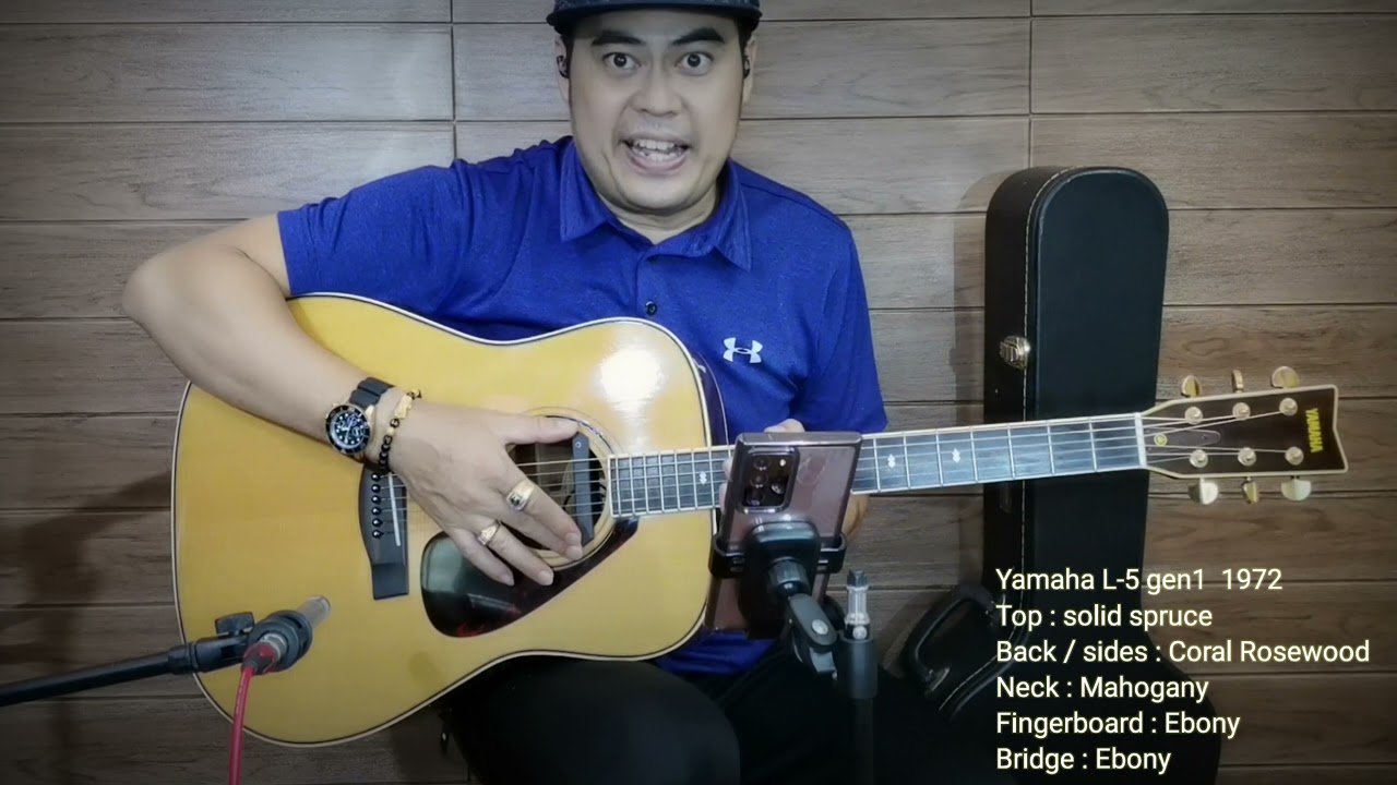 รีวิวเสียง  Yamaha L-5 gen1  สภาพสุดสวยที่สุดที่เคยเจอ กีตาร์ 49 ปี