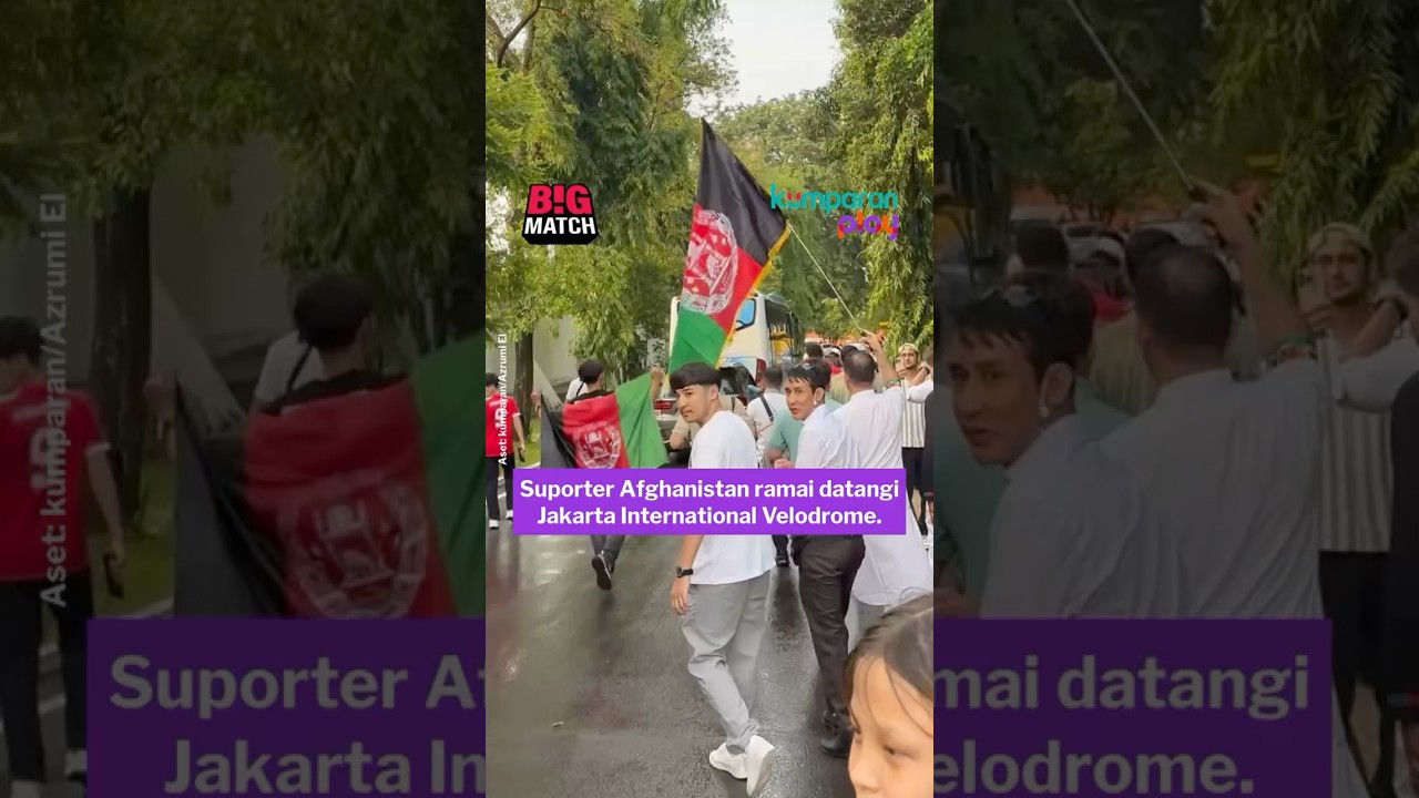 Suporter Afghanistan Ramai Datangi Jakarta International Velodrome