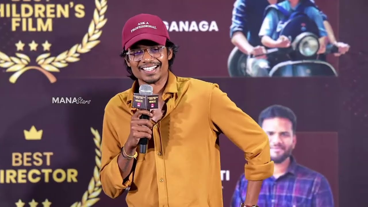Director Aditya Hasan Speech @ Telangana Gaddar Film Awards 2025 Winners