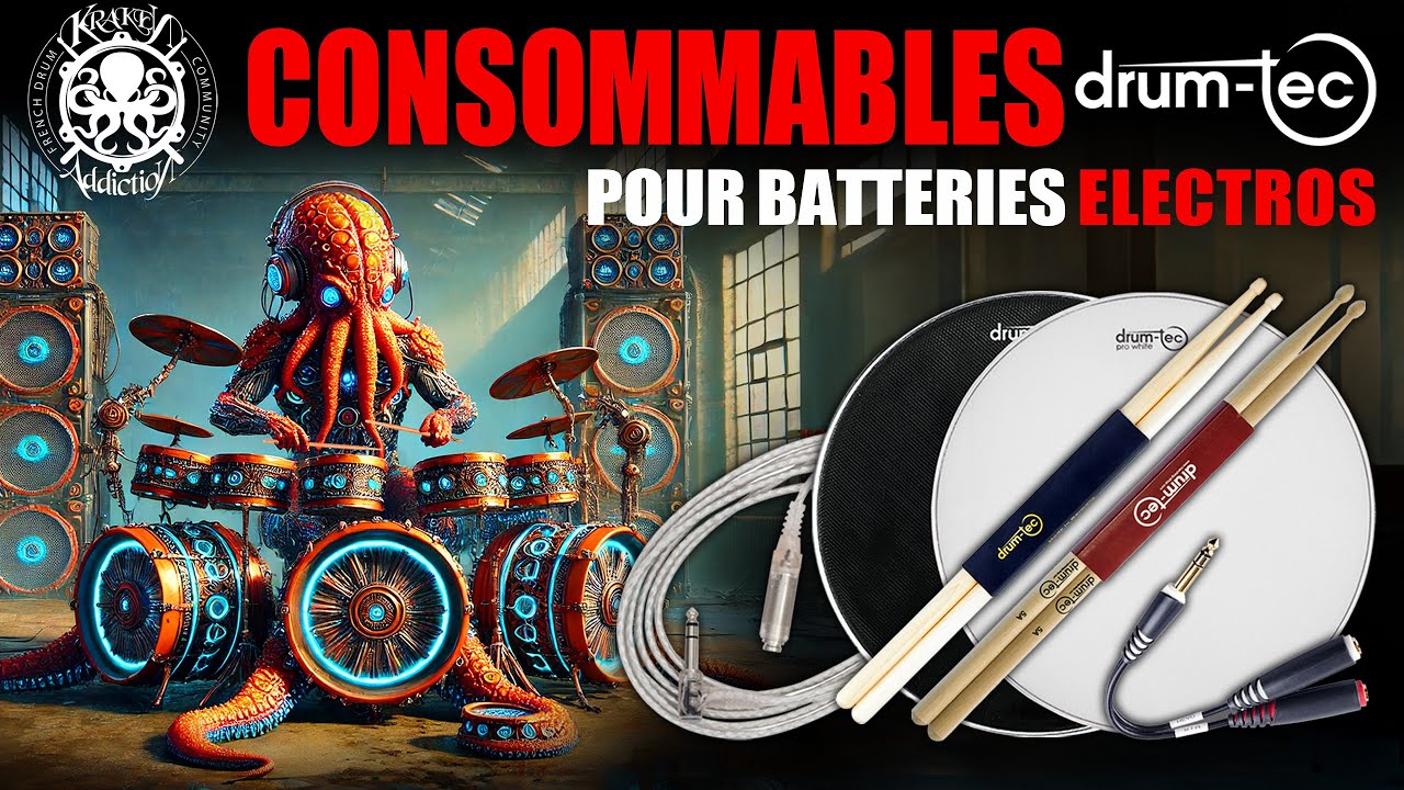 Consommables Drum Tec pour batteries electros