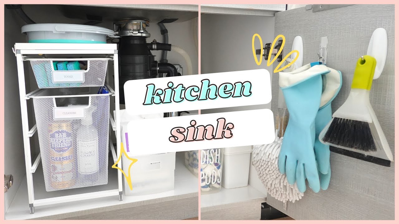 How To Organize Under Your Kitchen Sink