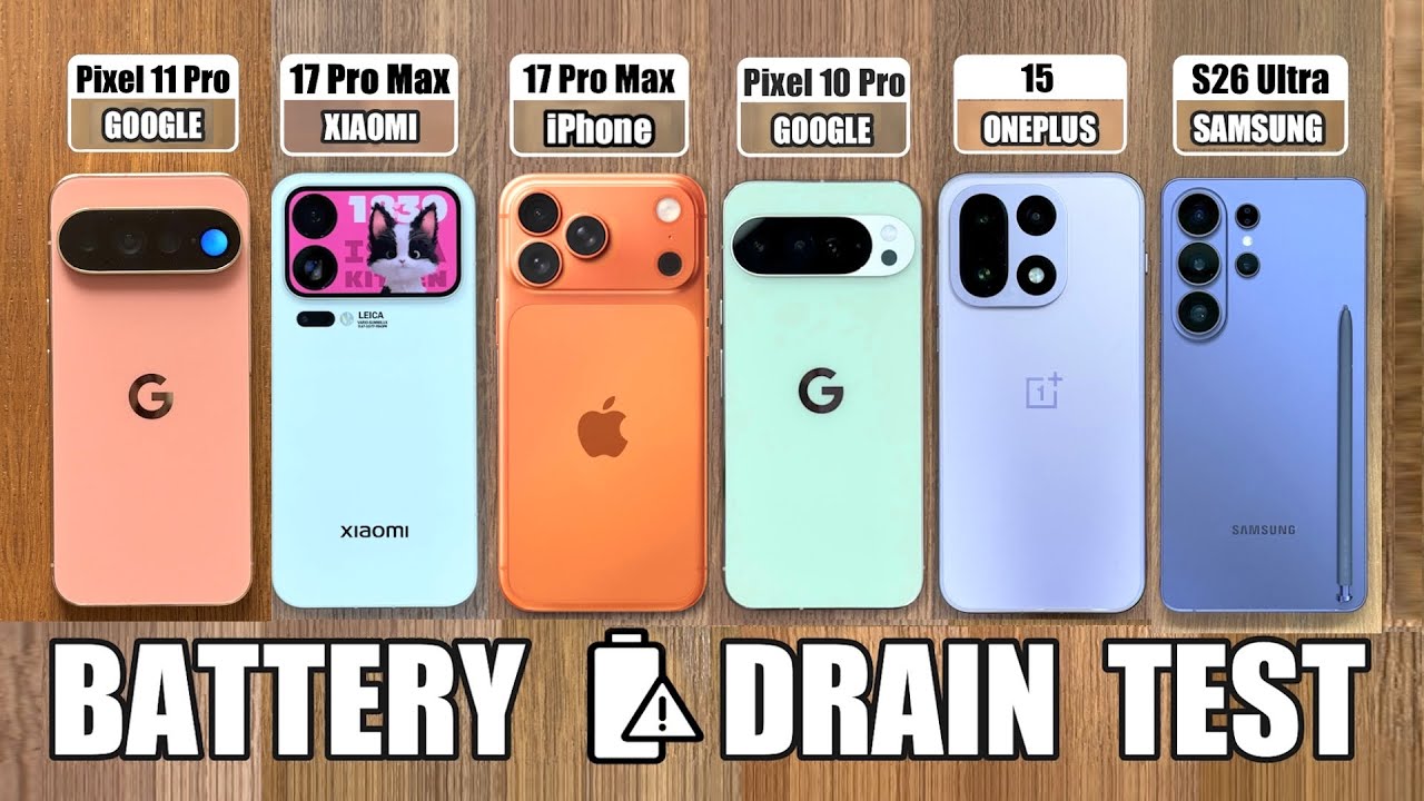 Pixel 11 Pro XL против iPhone 17 Pro Max / Samsung S26 Ultra / Xiaomi / OnePlus &mdash; ТЕСТ НА РАЗРЯД ...