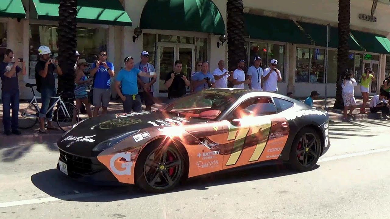 BEST Supercar SOUNDS acceleration REVS Lamborghini Ferrari Mclaren P1 Start of Gumball 3000