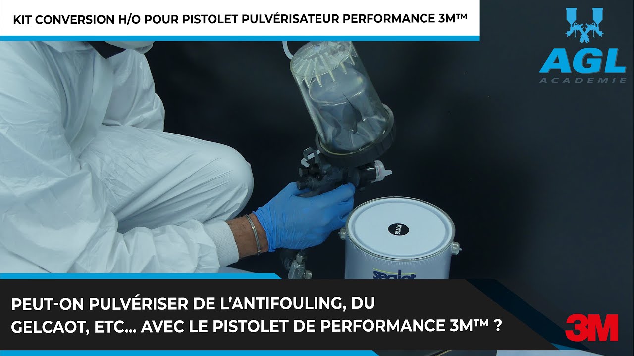 Peut-on pulvériser de l’antifouling, du gelcoat, etc… avec le pistolet Performance 3M™ ?