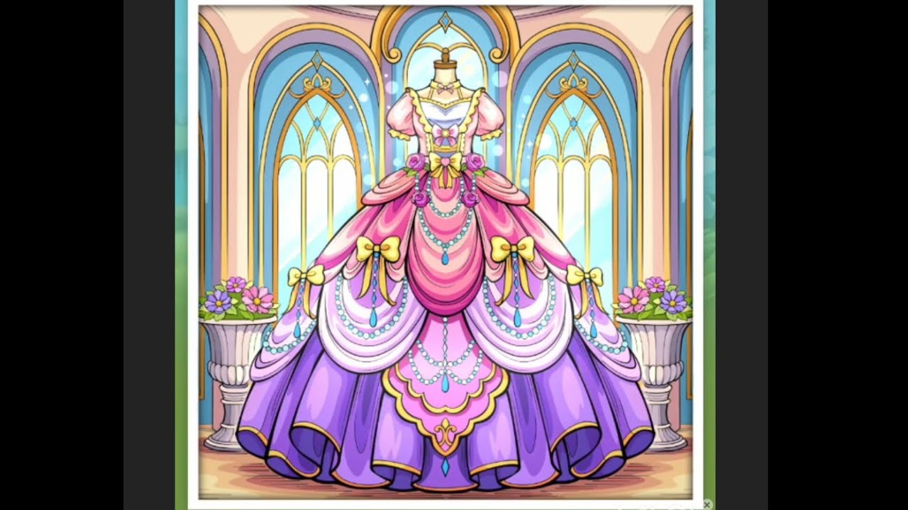 Princess Dress | Color Oasis - Paint By Number