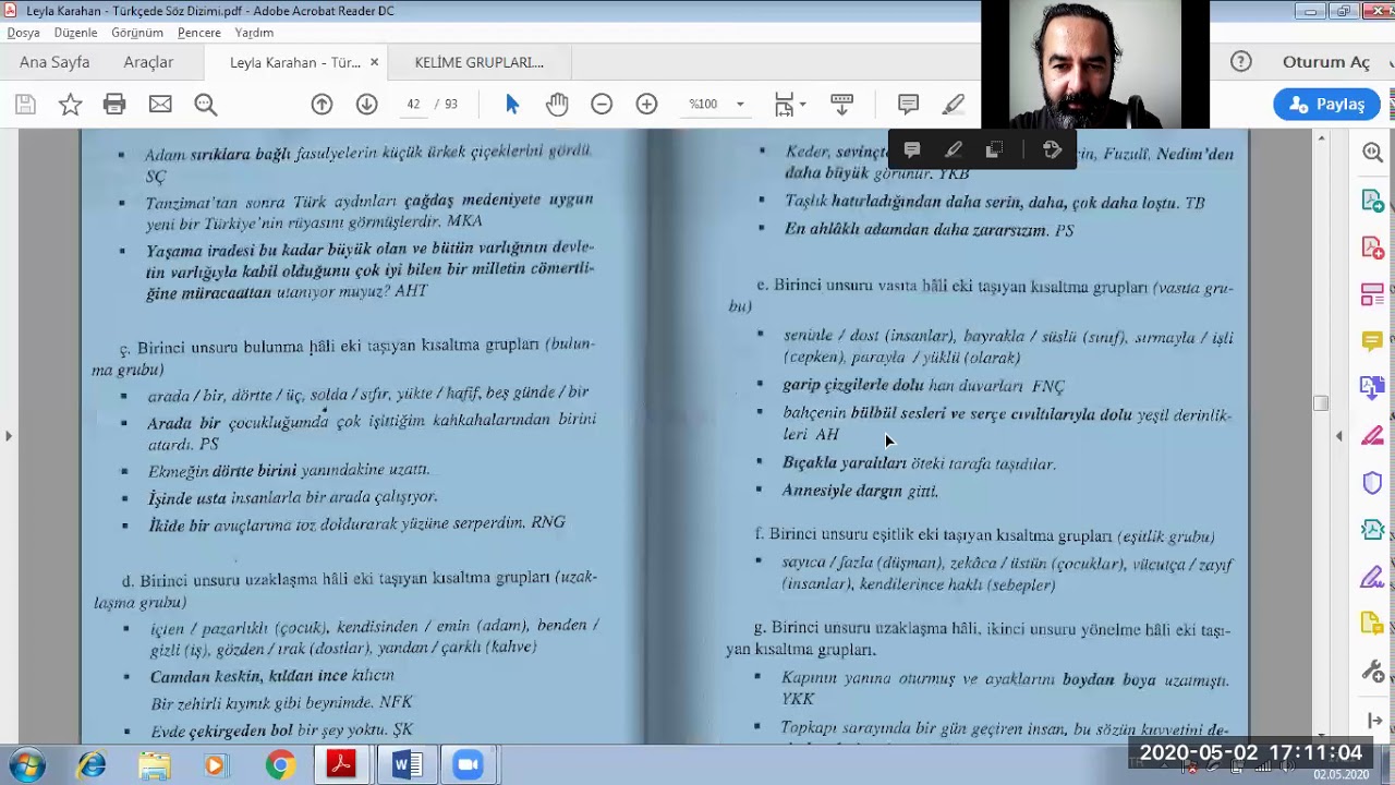 Kelime Grupları 9 - Kısaltma Grubu Türleri