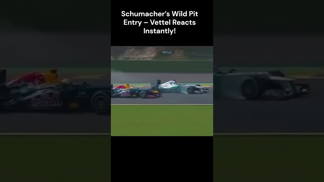 Schumacher&rsquo;s Epic Dive Into the Pits &ndash; Vettel Reacts Instantly!
