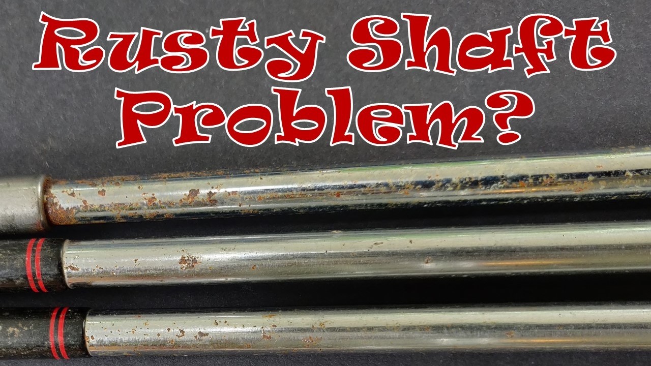 How to remove rust spots from chrome steel golf shafts.  #golf
