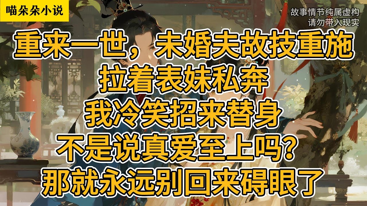 重来一世，未婚夫故技重施，拉着表妹私奔。我冷笑招来替身。不是说真爱至上吗？那就永远别回来碍眼了。#一口氣看完 #小说 #小説 #故事