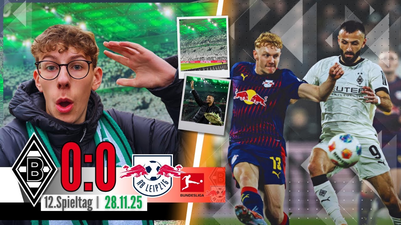 Gladbach vs. Leipzig StadionVlog⚽️Honorat-Tor und Elfer aberkannt - Borussia bleibt ungeschlagen🔥✅