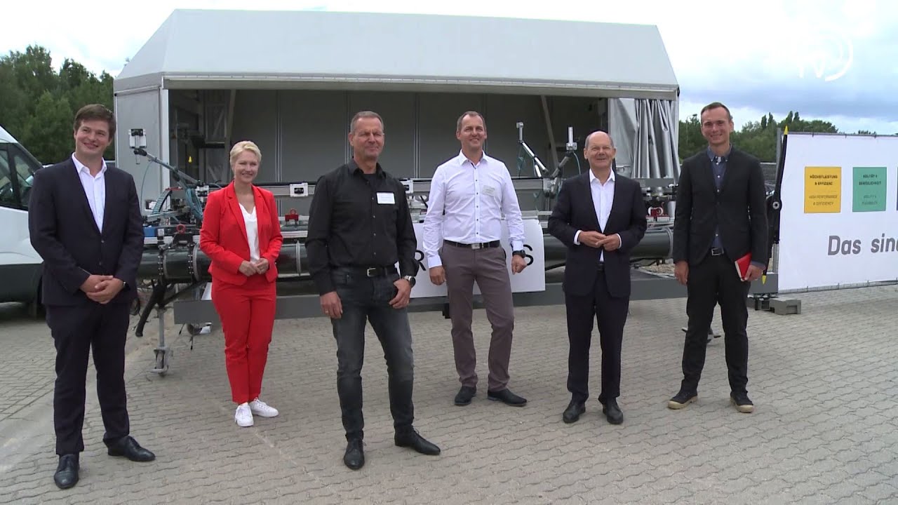 Olaf Scholz und Manuela Schwesig zu Besuch in Güstrow