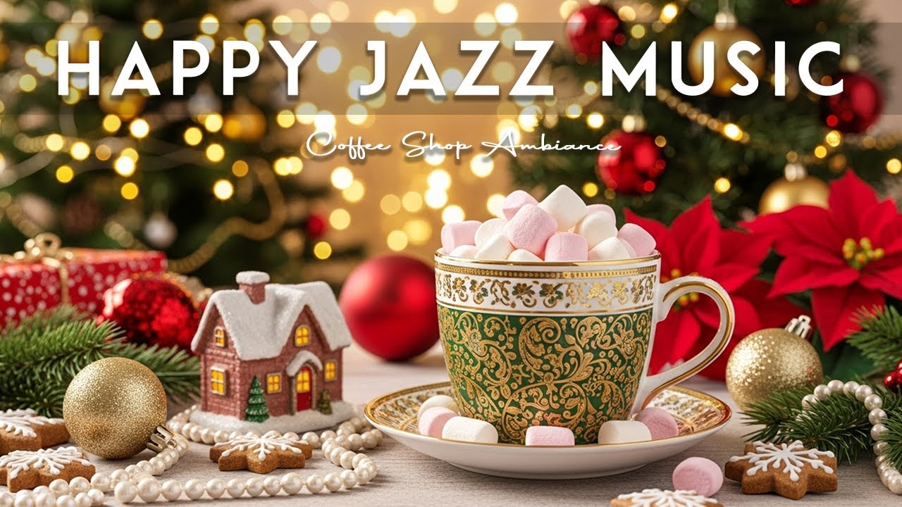 Happy Jazz Music ☕ Coffee Shop Ambiance - Elegant Bossa Nova Instrumental for Relaxation.