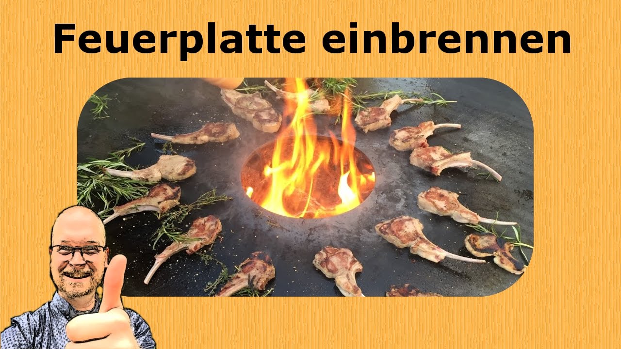 BBQ: Feuerplatte einbrennen