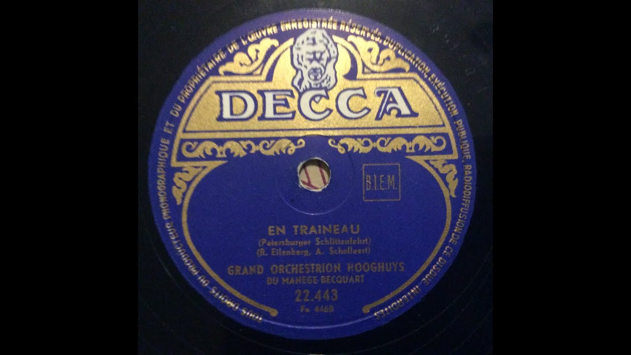Le Grand Orchestrion Hooghuys Du Manege Becquart - En Traineau (Arranged By August Schollaert Aalst)