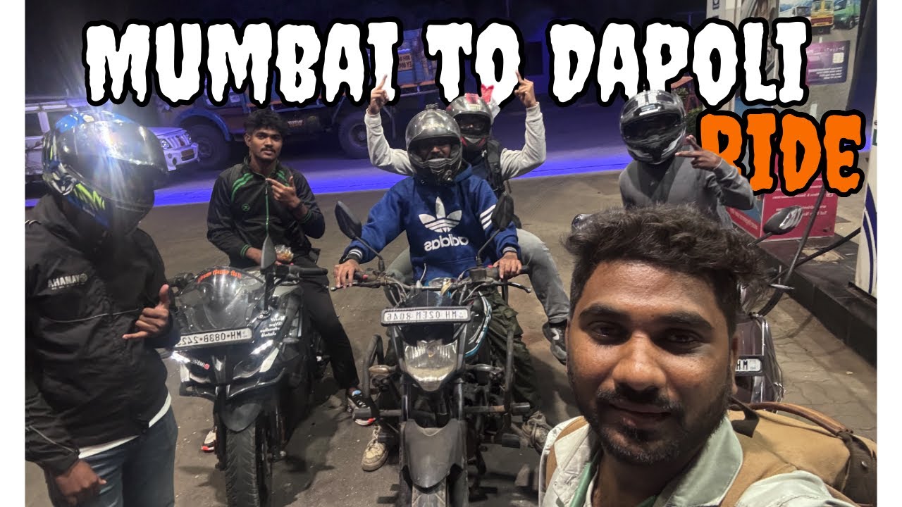 Mumbai to Dapoli Bike Ride with Friends | Konkan Coastal Adventure 🌊🏍️| Midnight Konkan Ride