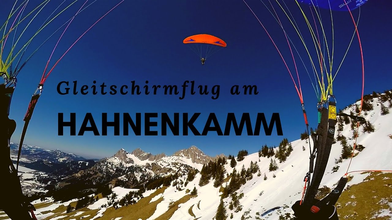 Gleitschirmflug am Hahnenkamm (Reutte) - Paragliding im Frühjahr