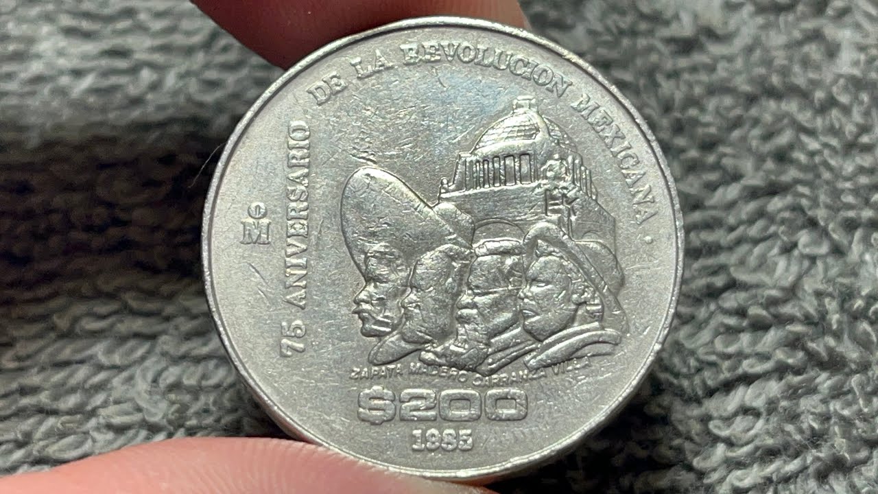 1985 Mexico 200 Pesos Coin - 75th Anniv. Mexican Revolution • Values, Info, Mintage, History, & More