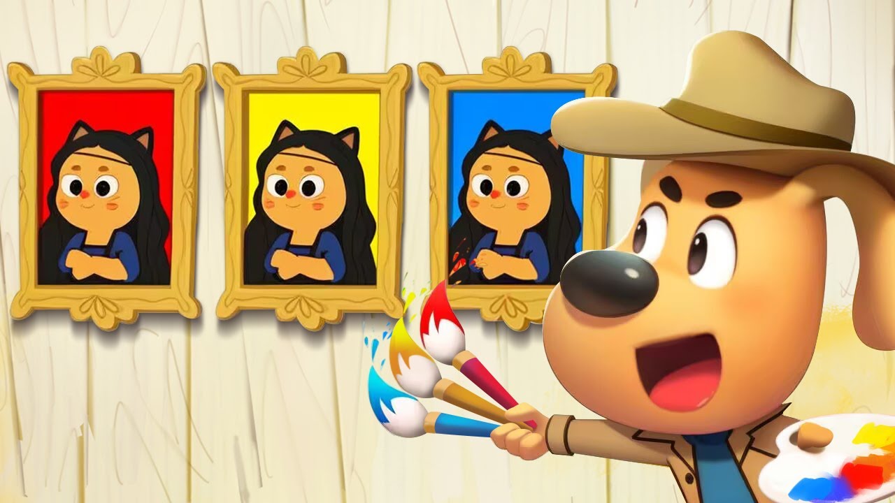Primary Colors | Learn Colors🔴🟡🔵| Educational Cartoon | Police Cartoon | Sheriff Labrador