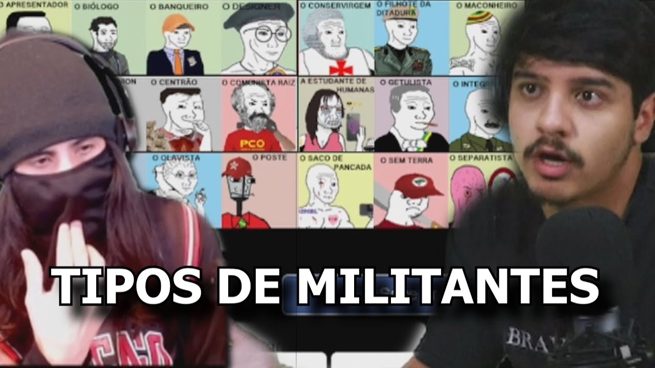 Tipos de Militantes Brasileiros (ft @logica101)