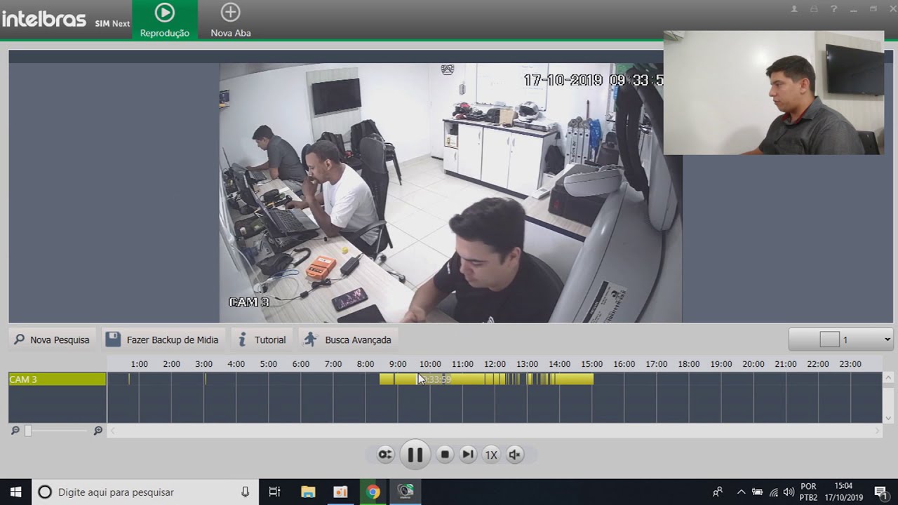 CFTV - Baixar Imagem do CFTV pelo Sim Next Intelbras